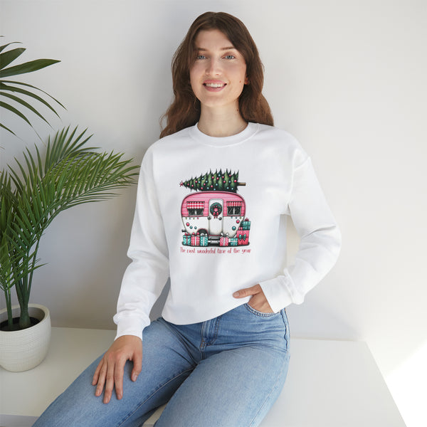 Most Wonderful Time of the Year Christmas Camper Crewneck