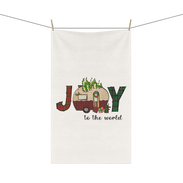 Joy Christmas Camper Kitchen Towel