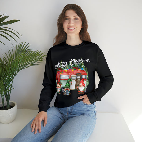Merry Christmas Camper with Gnomes Crewneck