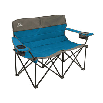 Quilted Love Seat Camping Chair with Padded Seat and Back for Ultimate Comfort