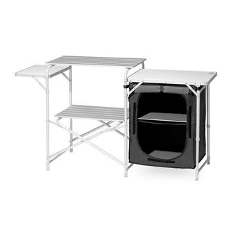 Roll Top Kitchen Deluxe Camping Organizer with Lightweight Weather Resistant Aluminum Frame