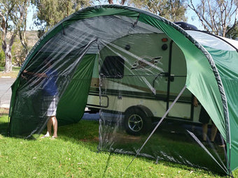 NuCamp TAB 320 Trailer Awning Mesh Front Wall Accessory