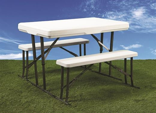 Faulkner Folding Picnic Table & Nesting Benches