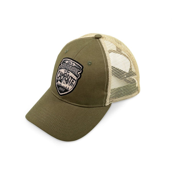 "Life is Better at the Campsite" Olive Trucker Hat