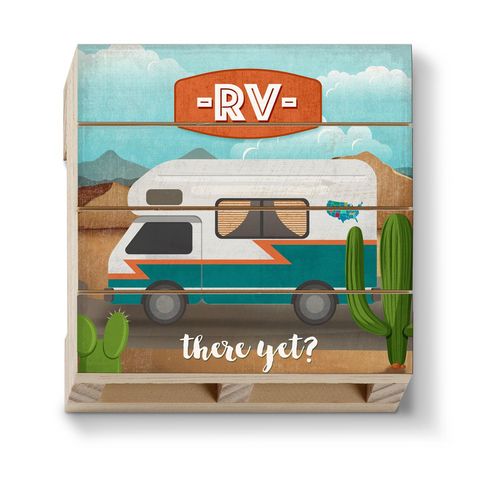 RV There Yet Pallet Coaster