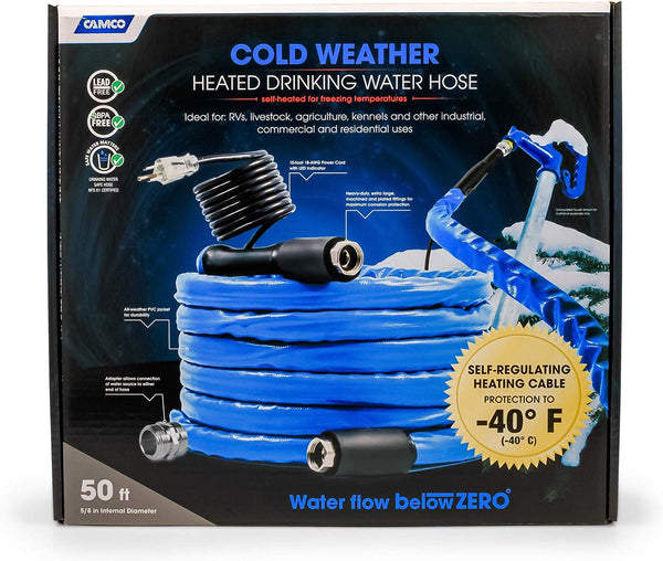 Camco Cold Weather Heated Drinking Water Hose (50 Feet)