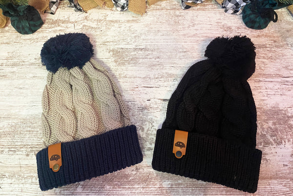 T@G Teardrop Trailer Cable Knit Beanie