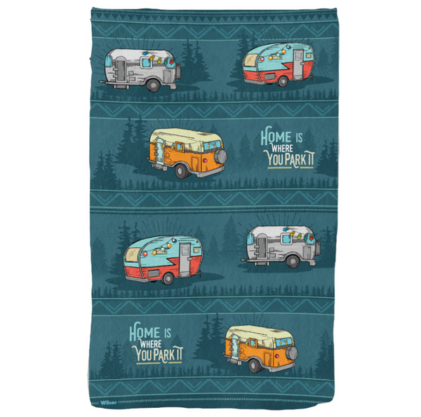 "Home is Where You Park It" Kitchen Towel