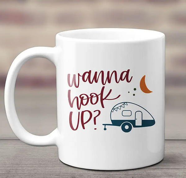 "Wanna Hook Up?" Mug