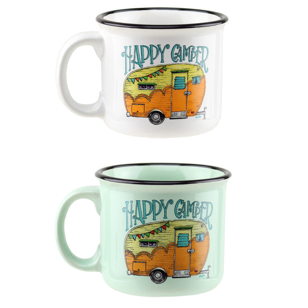 "Happy Camper" Trailer Mug