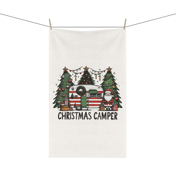 Christmas Camper with Santa Kitchen Towel