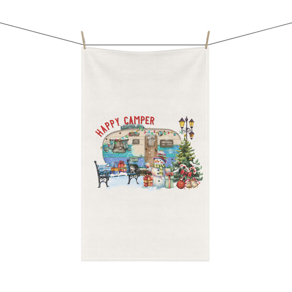 Happy Camper Christmas Camper Kitchen Towel