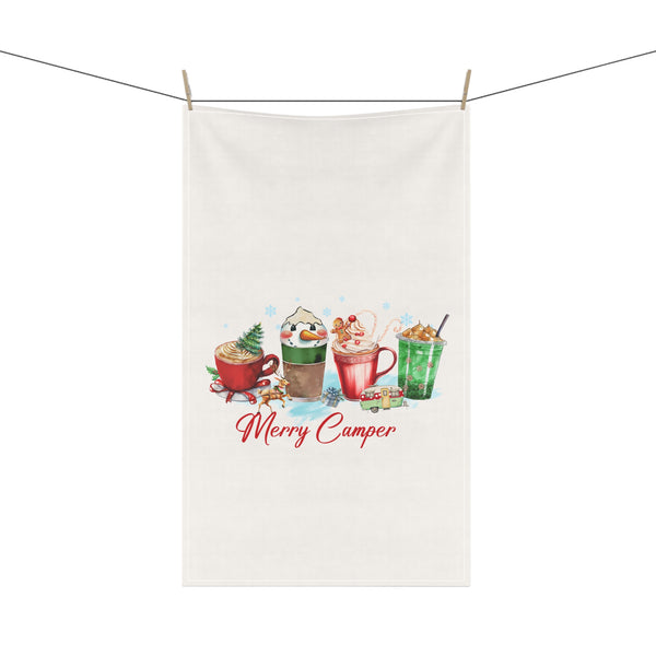Merry Camper Christmas Coffee Kitchen Towel