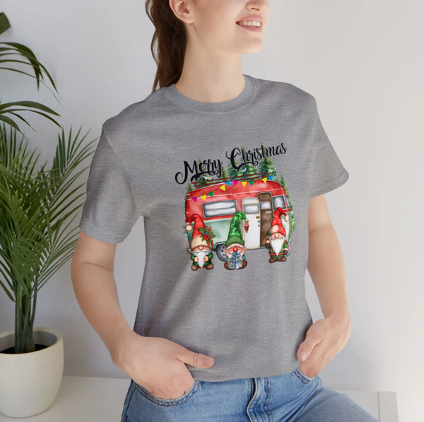 Merry Christmas Camper with Gnomes T-Shirt