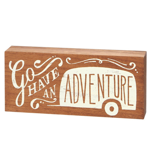 Go Have An Adventure Camper Wall Block