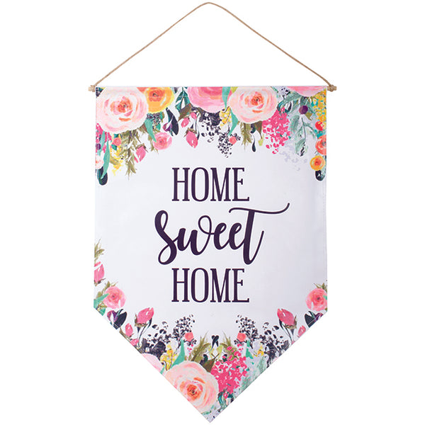 "Home Sweet Home" Floral Banner