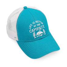 "Life is Better at the Campsite" Blue Trucker Hat