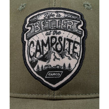 "Life is Better at the Campsite" Olive Trucker Hat