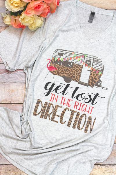 The Right Direction Tri-Blend V Neck Tee