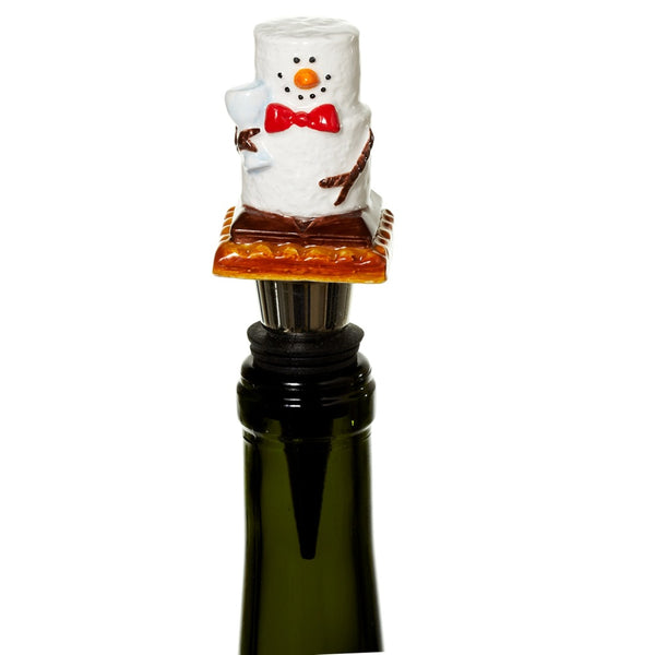 S'mores Snowman Bottle Stopper