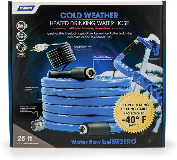 Camco Cold Weather Heated Drinking Water Hose (25 Feet)