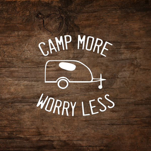 Camp More, Worry Less - MyPod Window Decal