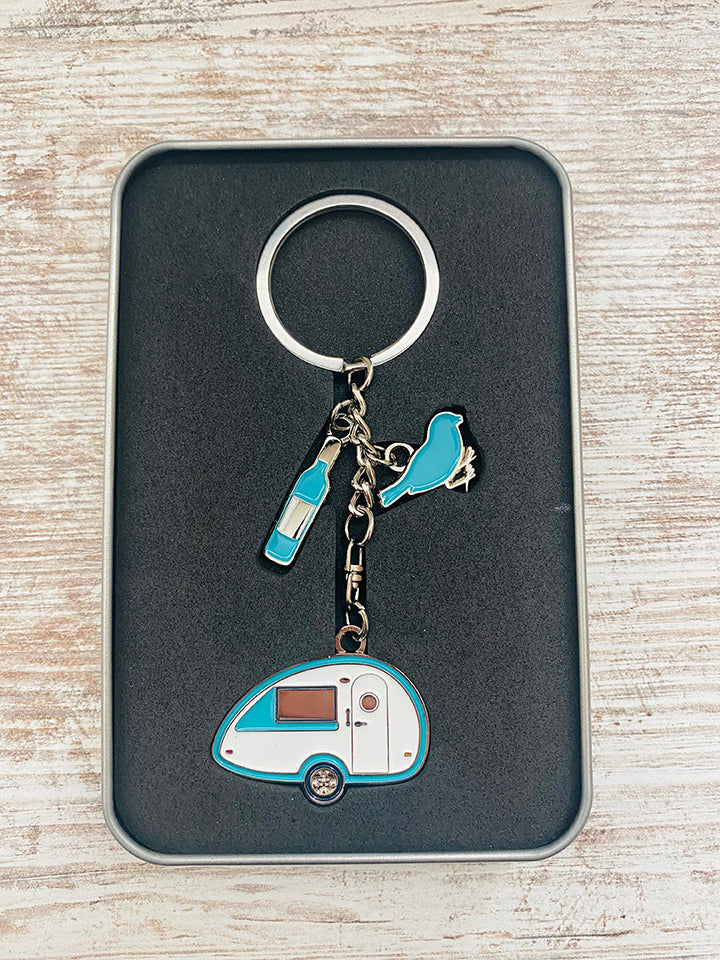 T@B Teardrop Camper Keyring