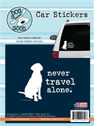 Never Travel Alone Car Sticker