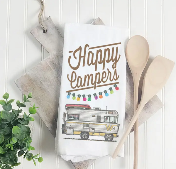 "Happy Campers" Camper Kitchen Towel