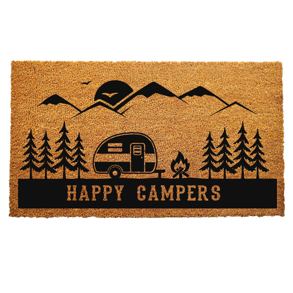"Happy Campers" Door Mat