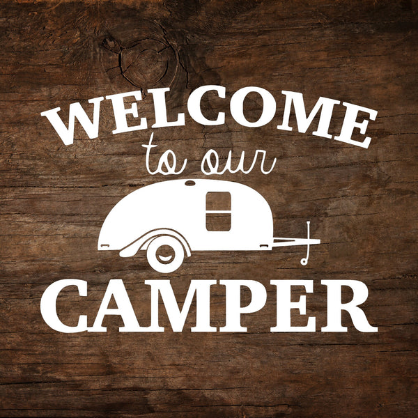Welcome to our Camper Silver Shadow/Teardrop Trailer Window Decal