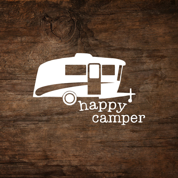 Happy Camper inTech Sol - Luna - Terra Camper Window Decal